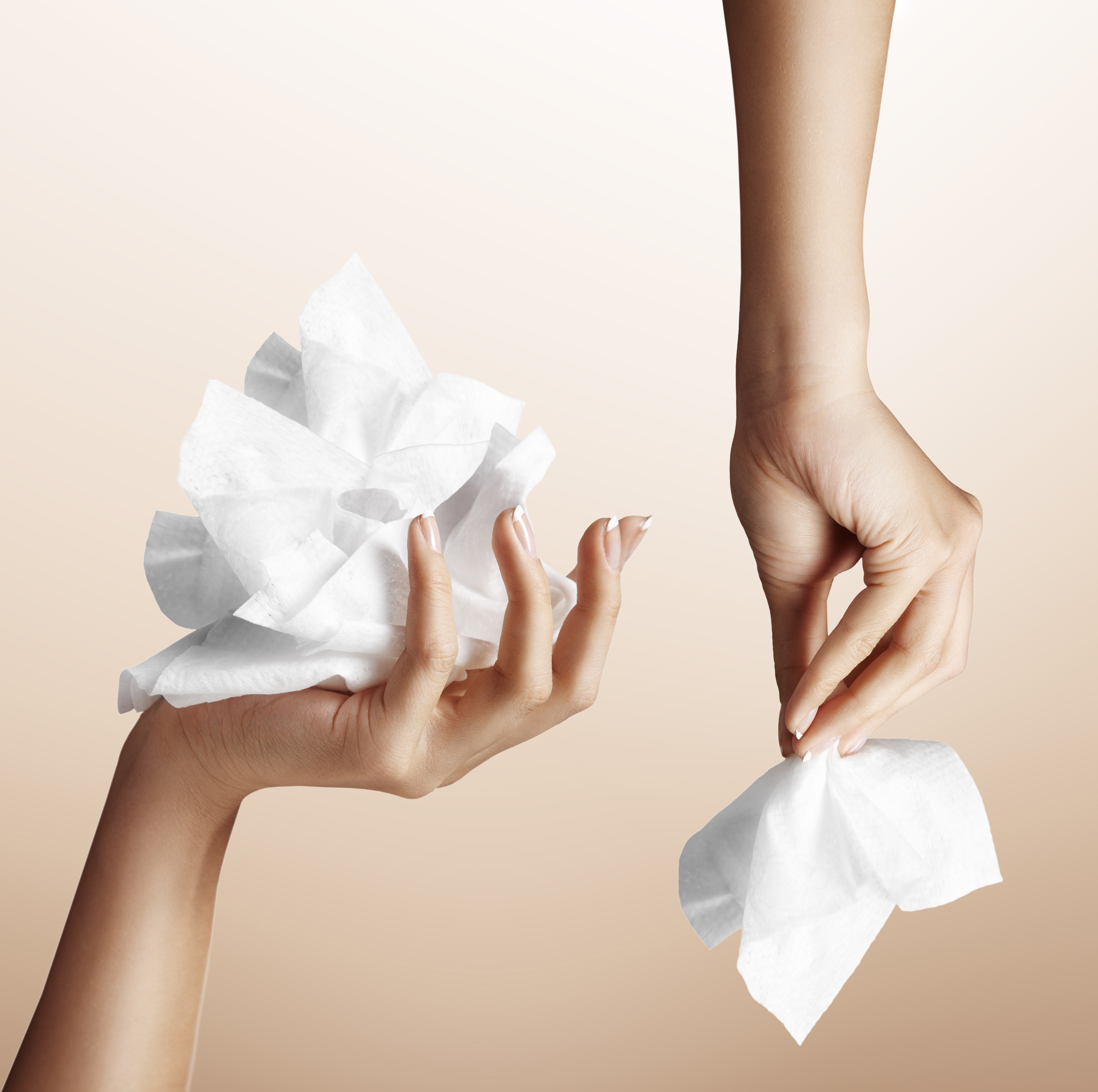 wet toilet paper