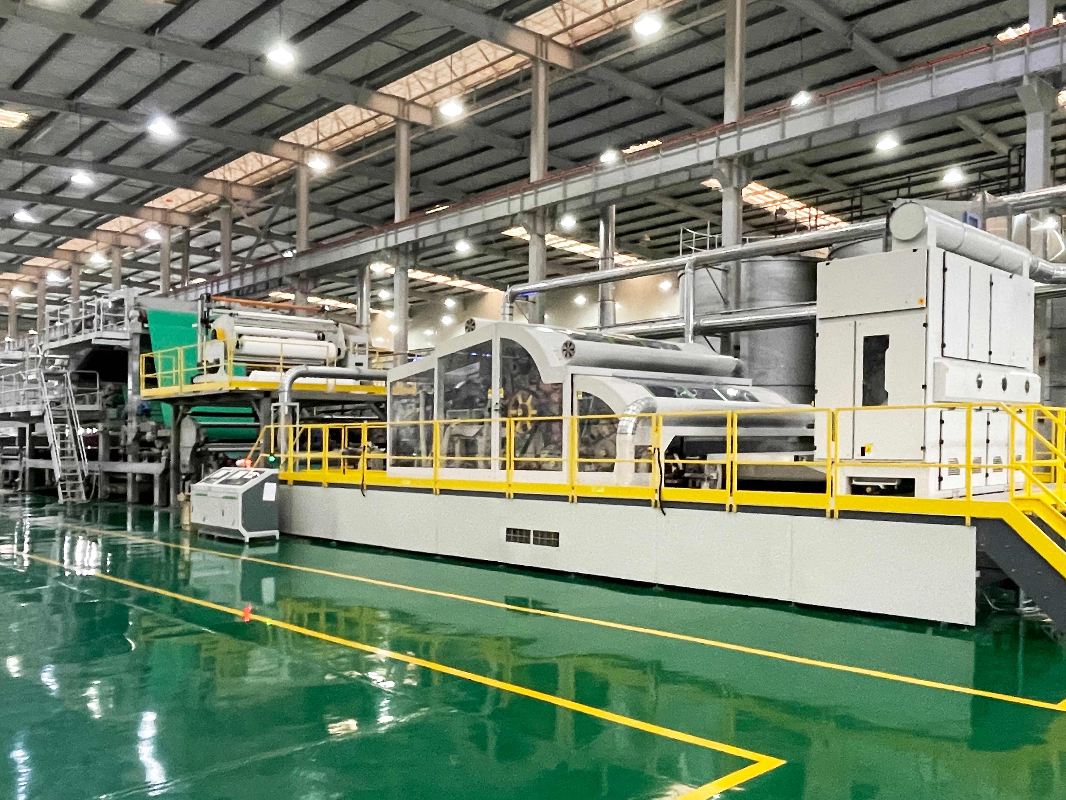 Factory real shot 03: Trinity wet spunlace non-woven production line